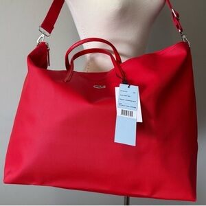 Lacoste Red Tote Bag Weekender XL